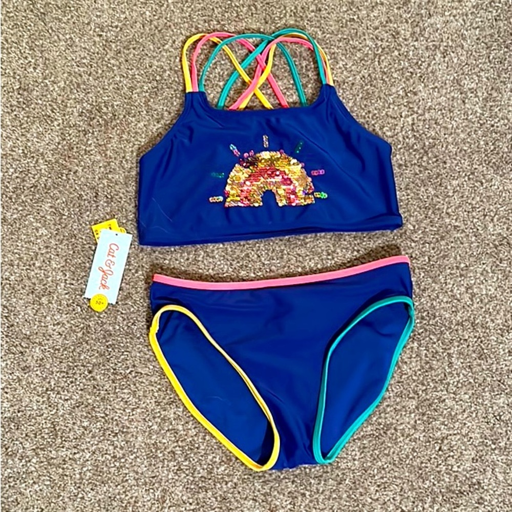 Cat & Jack girls swimsuit 14/16 XL NWT*